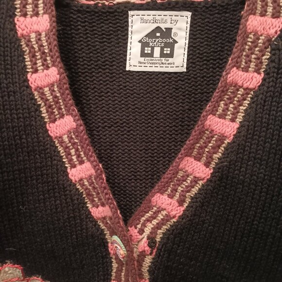 Vintage Storybook Knits Gooble Gooble Turkey Cardigan Sweater. - Picture 3 of 5